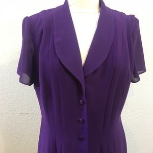 Daniel Nicole Purple Jacket Top
